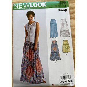 NEWLOOK #6516 Women's Skirt Pattern Seven Sizes in One Sku 0242